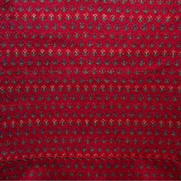 💐 Laura Ashley, Vintage Little Red Riding Hood Floral Wool Knit Jumper - Picture 5 of 16